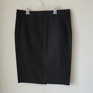 GAP Black Pencil Skirt Cotton Spandex Sz 8 office siren classic minimalist